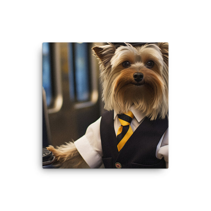 Yorkshire Terrier Transit Operator Canvas - PosterfyAI.com