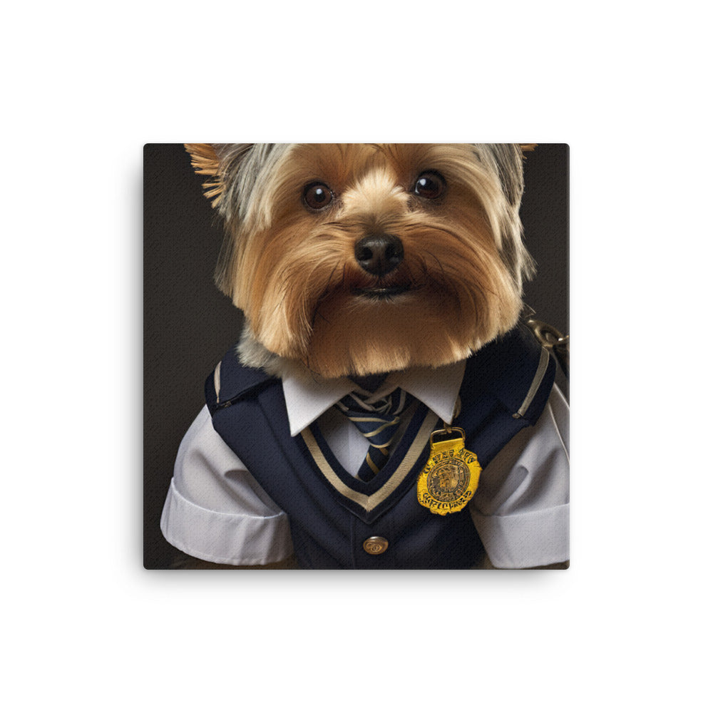 Yorkshire Terrier Transit Operator Canvas - PosterfyAI.com