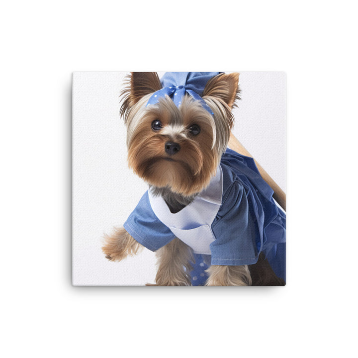 Yorkshire Terrier Janitor Canvas - PosterfyAI.com