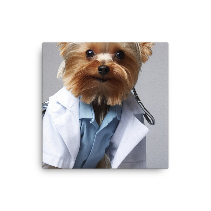 Yorkshire Terrier Doctor Canvas - PosterfyAI.com