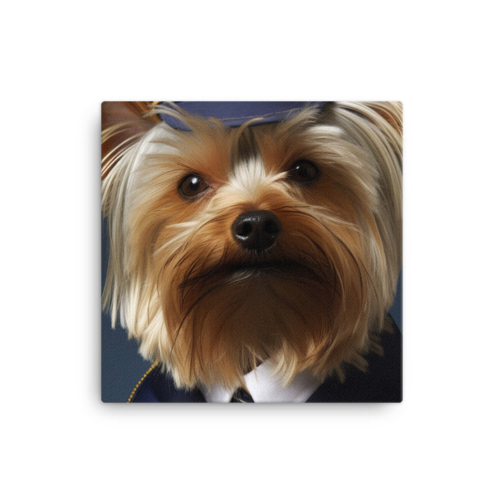 Yorkshire Terrier Cabin Crew Canvas - PosterfyAI.com