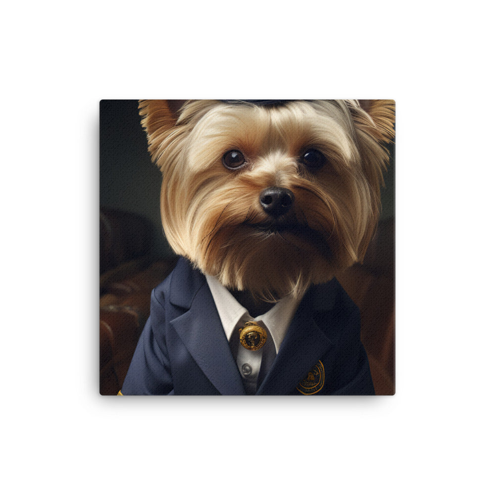 Yorkshire Terrier Cabin Crew Canvas - PosterfyAI.com