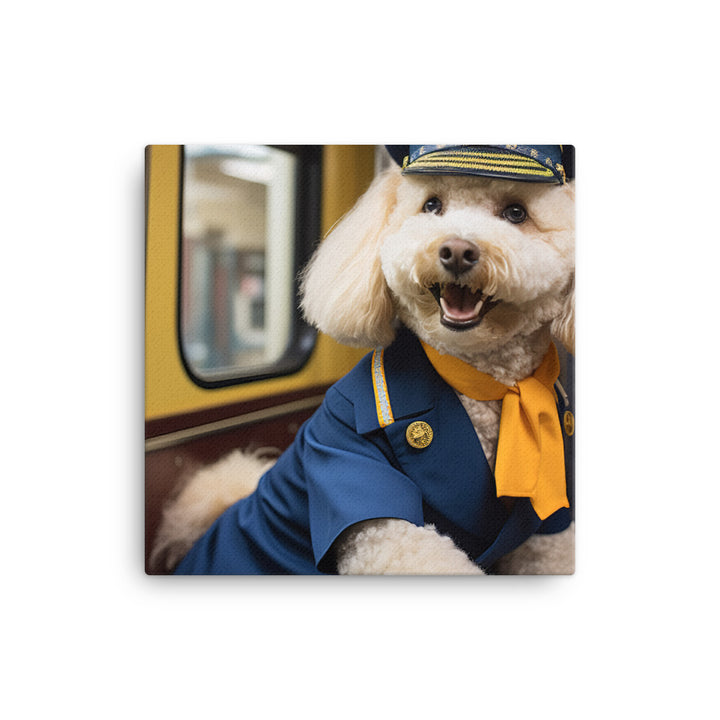 Poodle Transit Operator Canvas - PosterfyAI.com