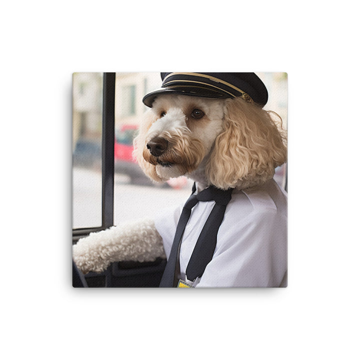 Poodle Transit Operator Canvas - PosterfyAI.com