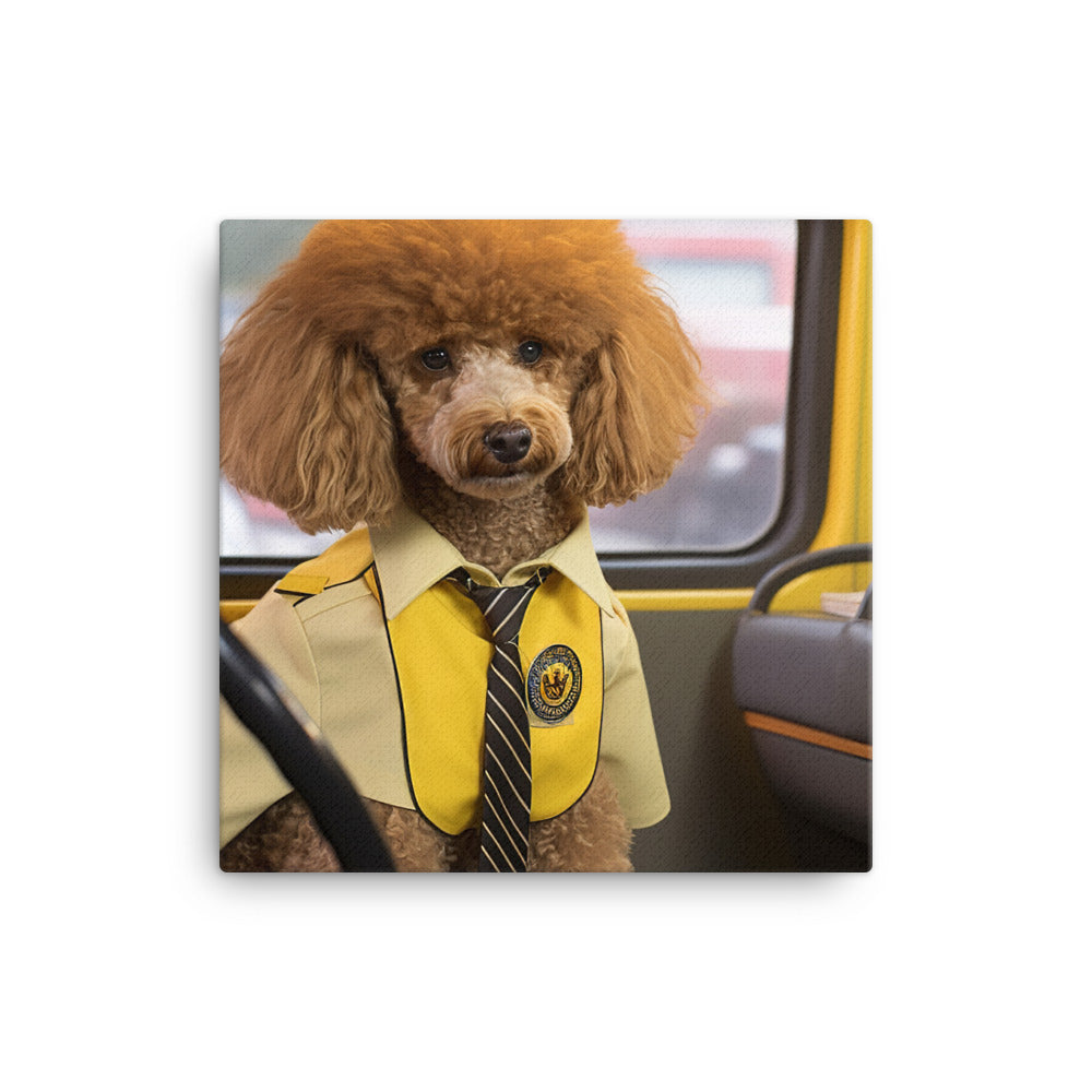 Poodle Transit Operator Canvas - PosterfyAI.com