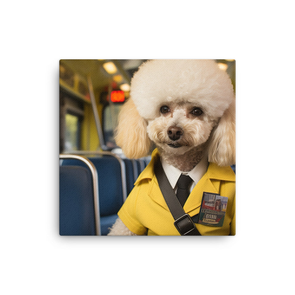 Poodle Transit Operator Canvas - PosterfyAI.com