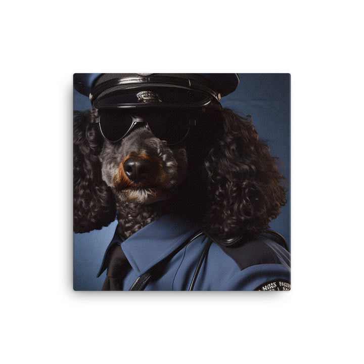 Poodle Security Officer Canvas - PosterfyAI.com