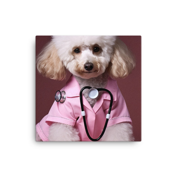 Poodle Nurse Canvas - PosterfyAI.com