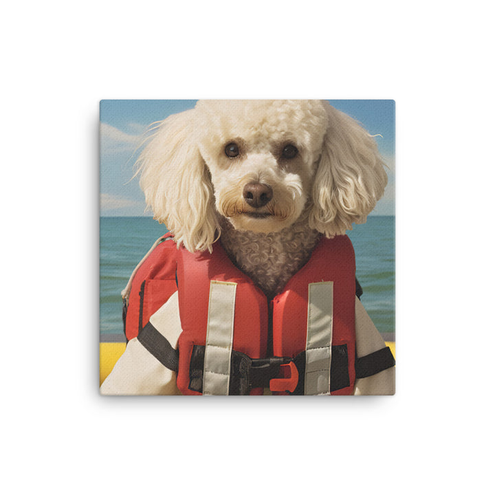 Poodle Lifeguard Canvas - PosterfyAI.com