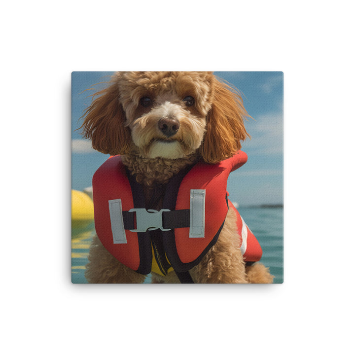 Poodle Lifeguard Canvas - PosterfyAI.com