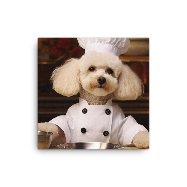 Poodle Chef Canvas - PosterfyAI.com