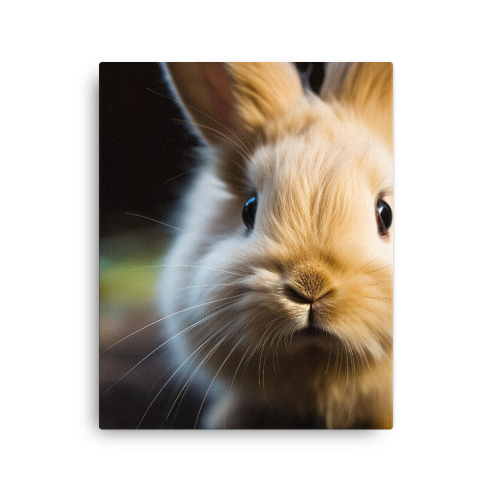 Lionhead Bunny Canvas - PosterfyAI.com