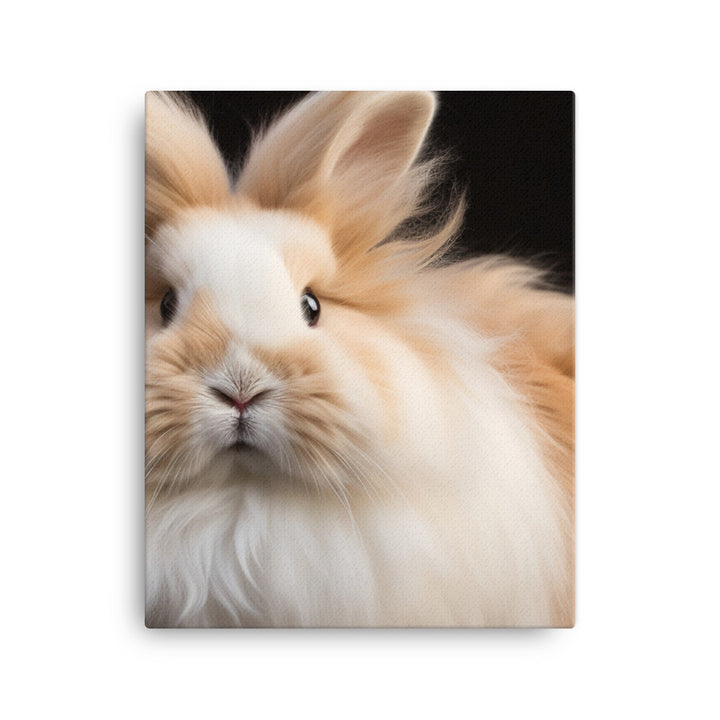 Gorgeous Lionhead Bunny Canvas - PosterfyAI.com