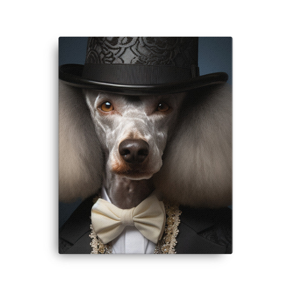 The Glamorous Poodle Canvas - PosterfyAI.com