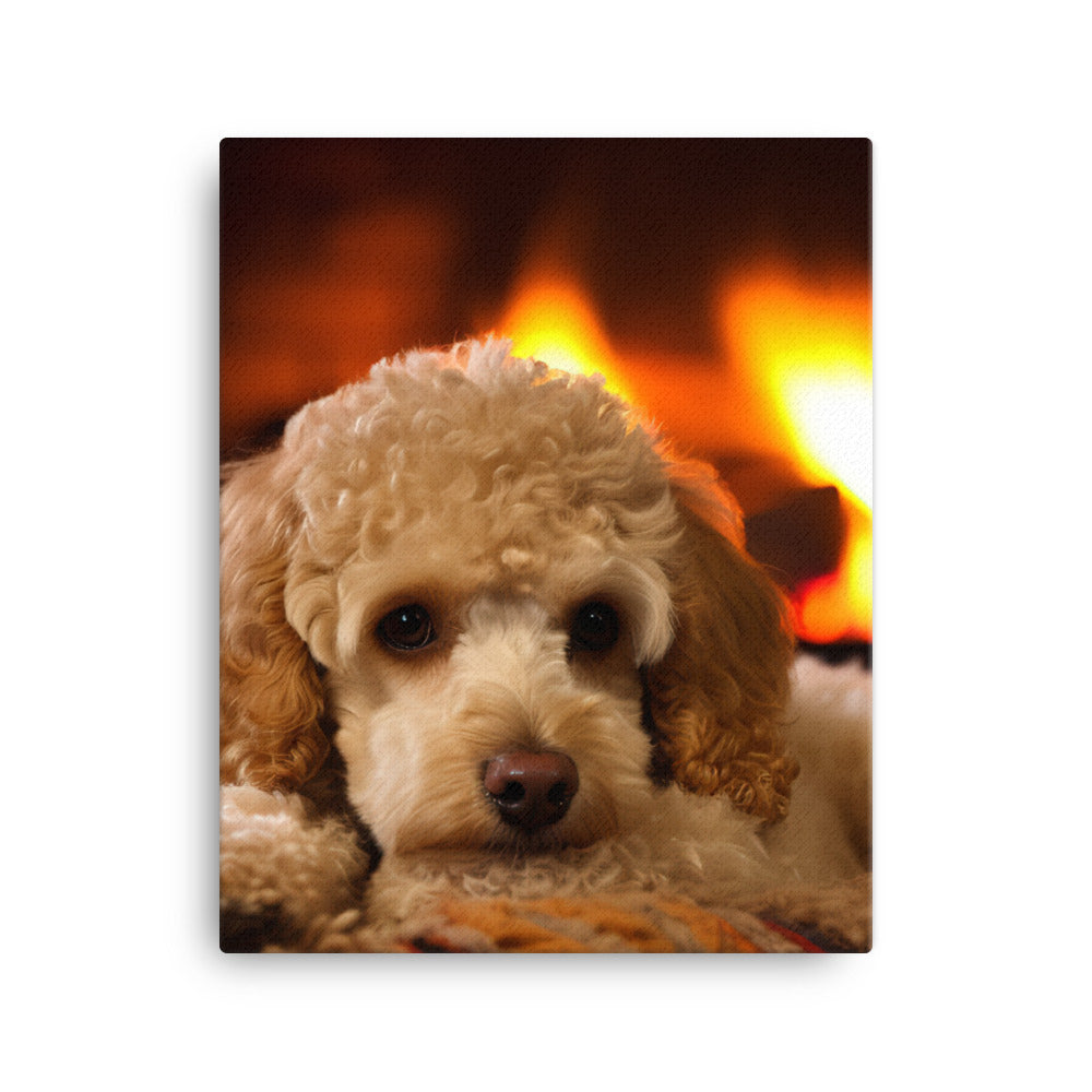 The Adorable Poodle Canvas - PosterfyAI.com
