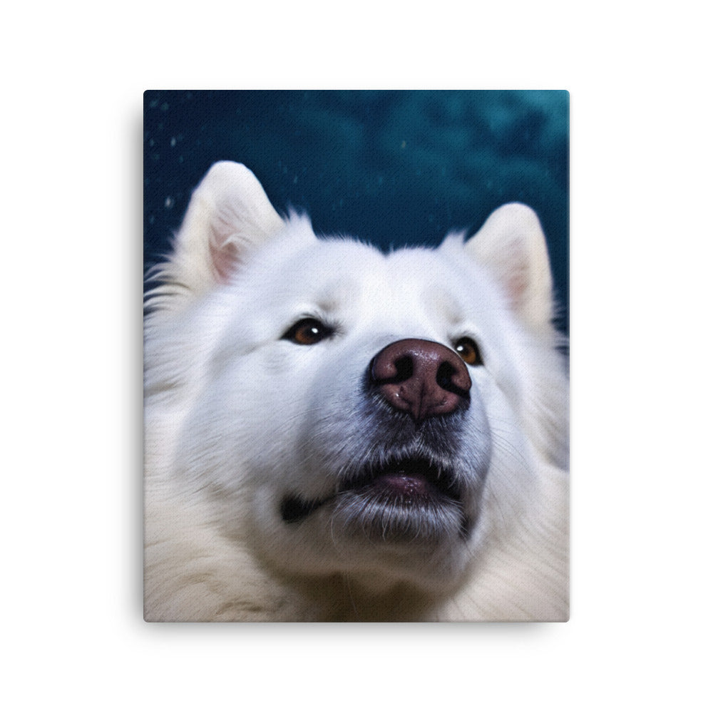 Samoyed Star Canvas - PosterfyAI.com