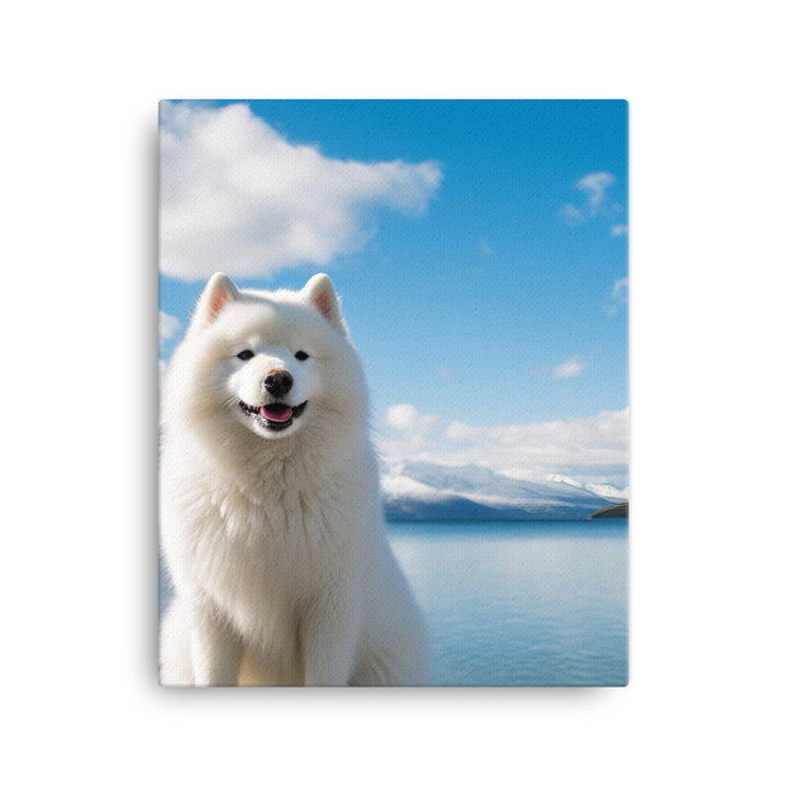 Samoyed Serenity Canvas - PosterfyAI.com