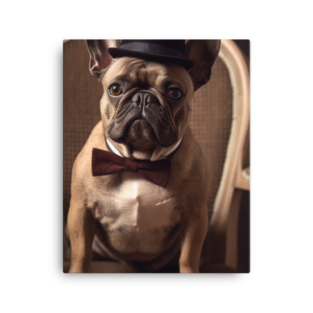 French Bulldog Canvas - PosterfyAI.com