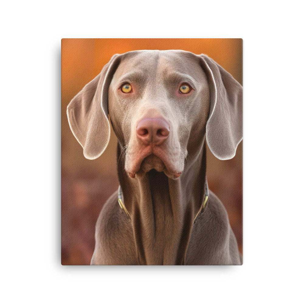 Majestic Weimaraner Canvas - PosterfyAI.com