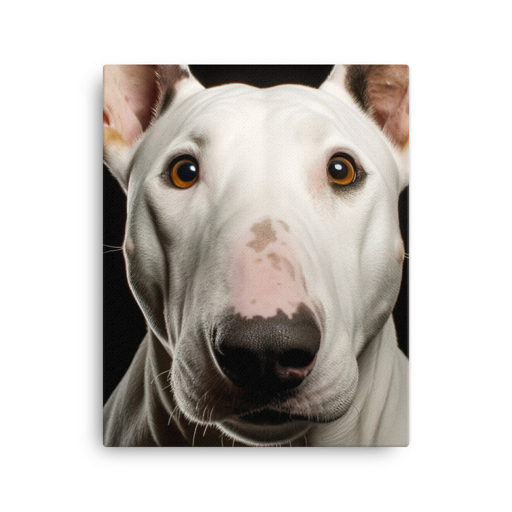 Majestic Bull Terrier Canvas - PosterfyAI.com