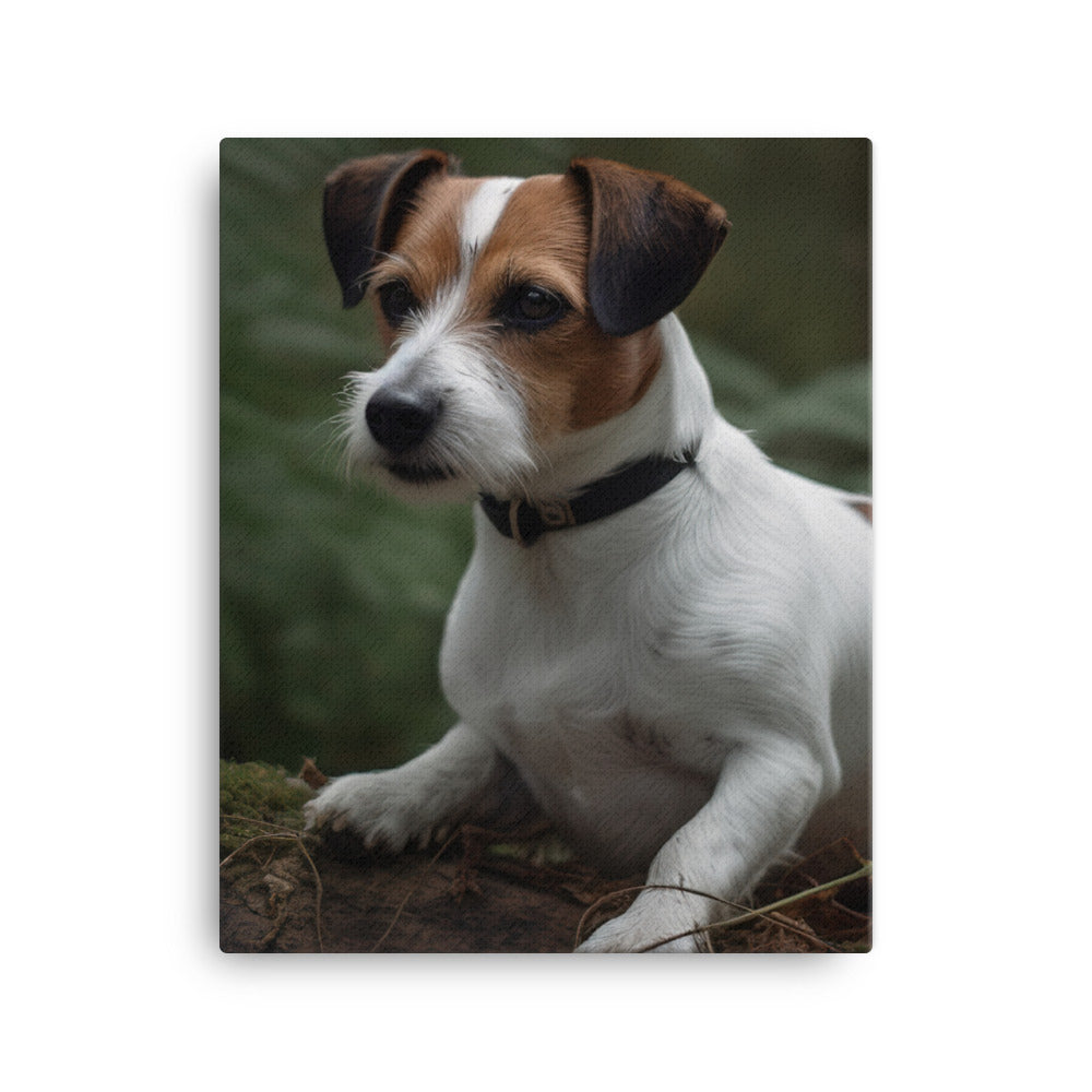 Loyal Jack Russell Terrier Canvas - PosterfyAI.com