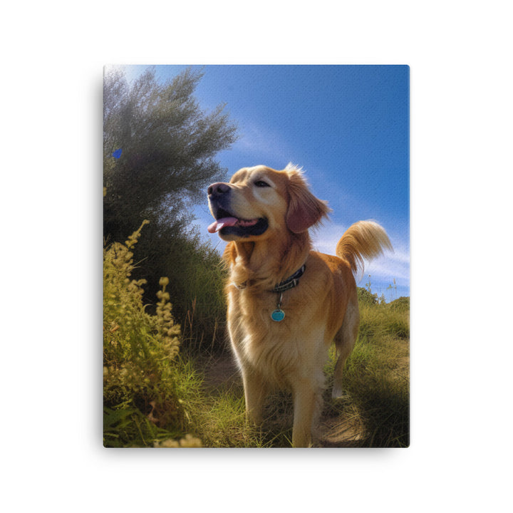 Golden Retriever Canvas - PosterfyAI.com