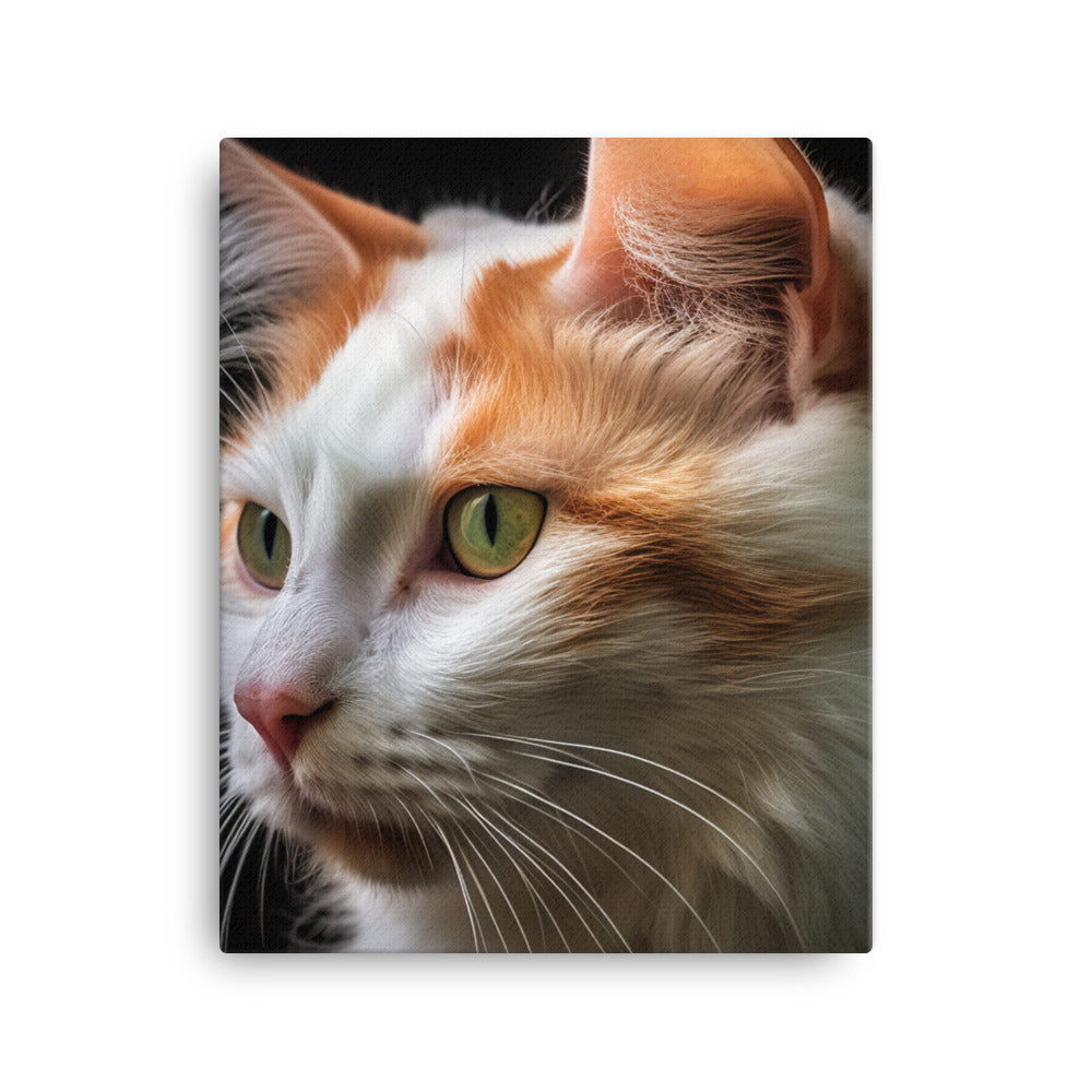 Spirit of Turkish Van Cat Canvas - PosterfyAI.com