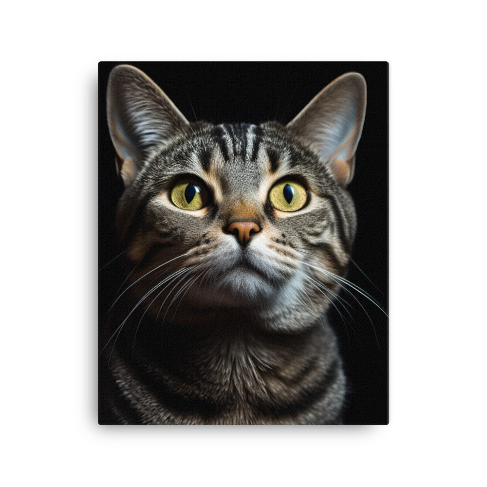 American Shorthair Cat Canvas - PosterfyAI.com