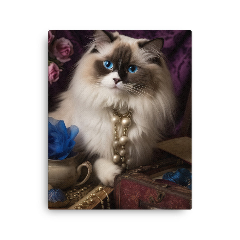 Ragdoll in Wonderland Canvas - PosterfyAI.com