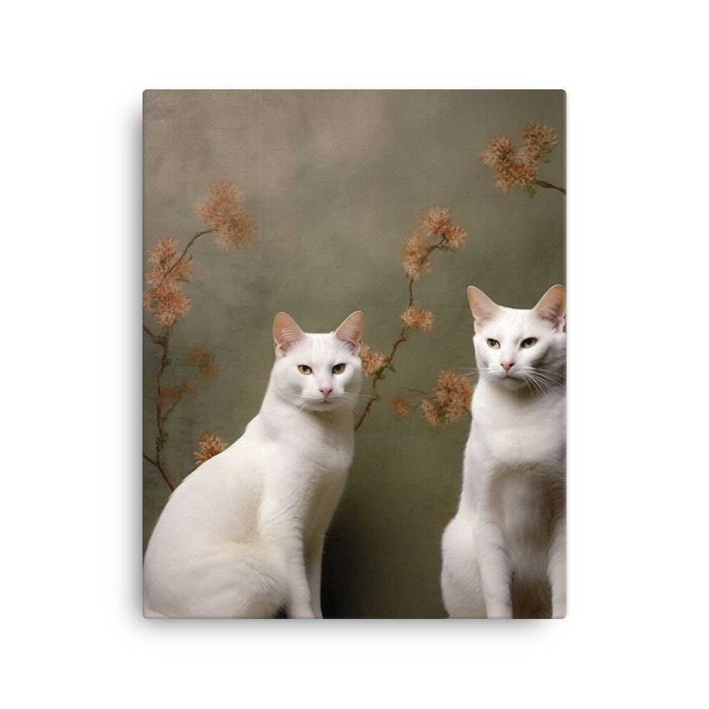 Japanese Bobtail Cat Canvas - PosterfyAI.com