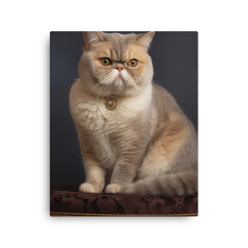 Elegance of Exotic Shorthair Adults Canvas - PosterfyAI.com