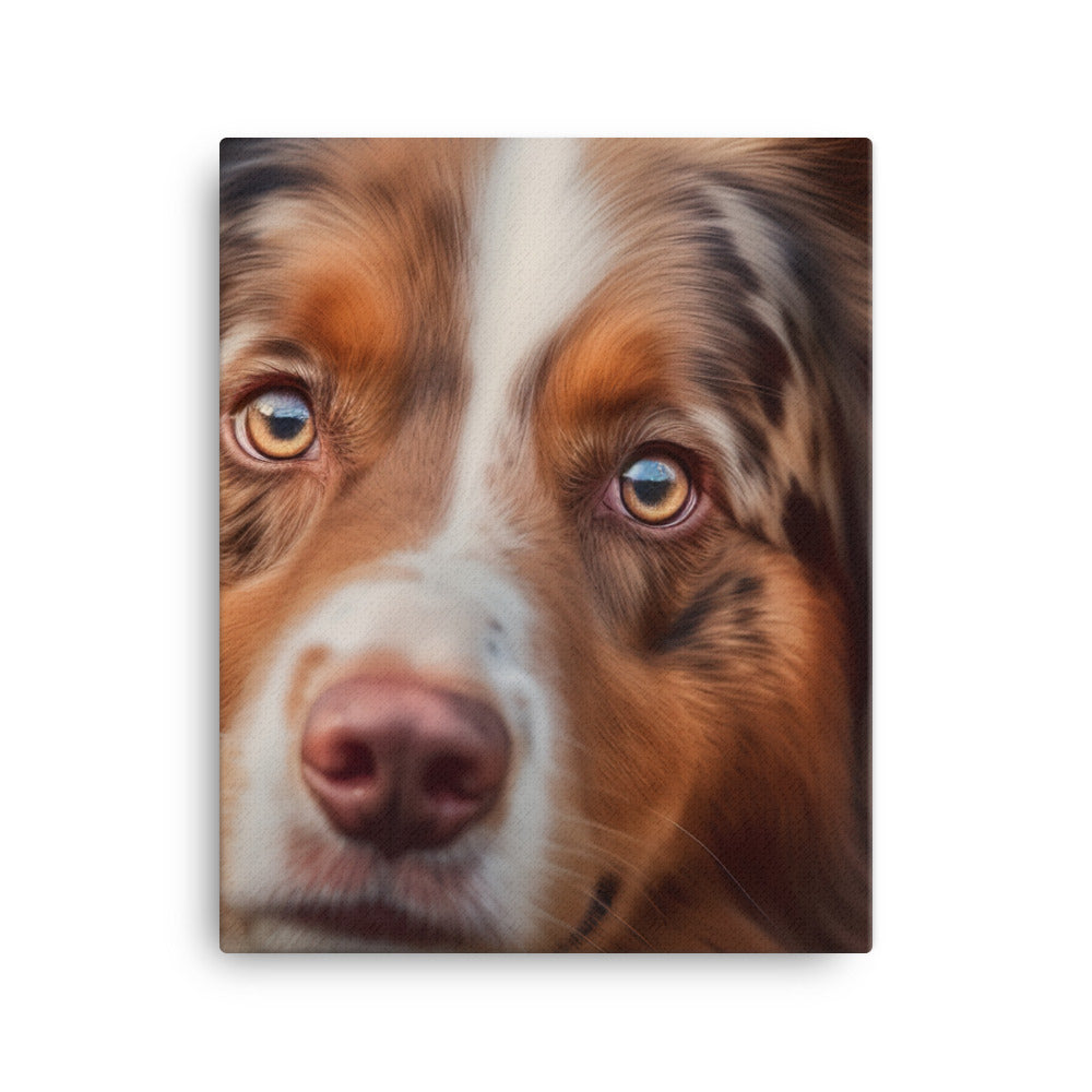 Australian Shepherd Canvas - PosterfyAI.com