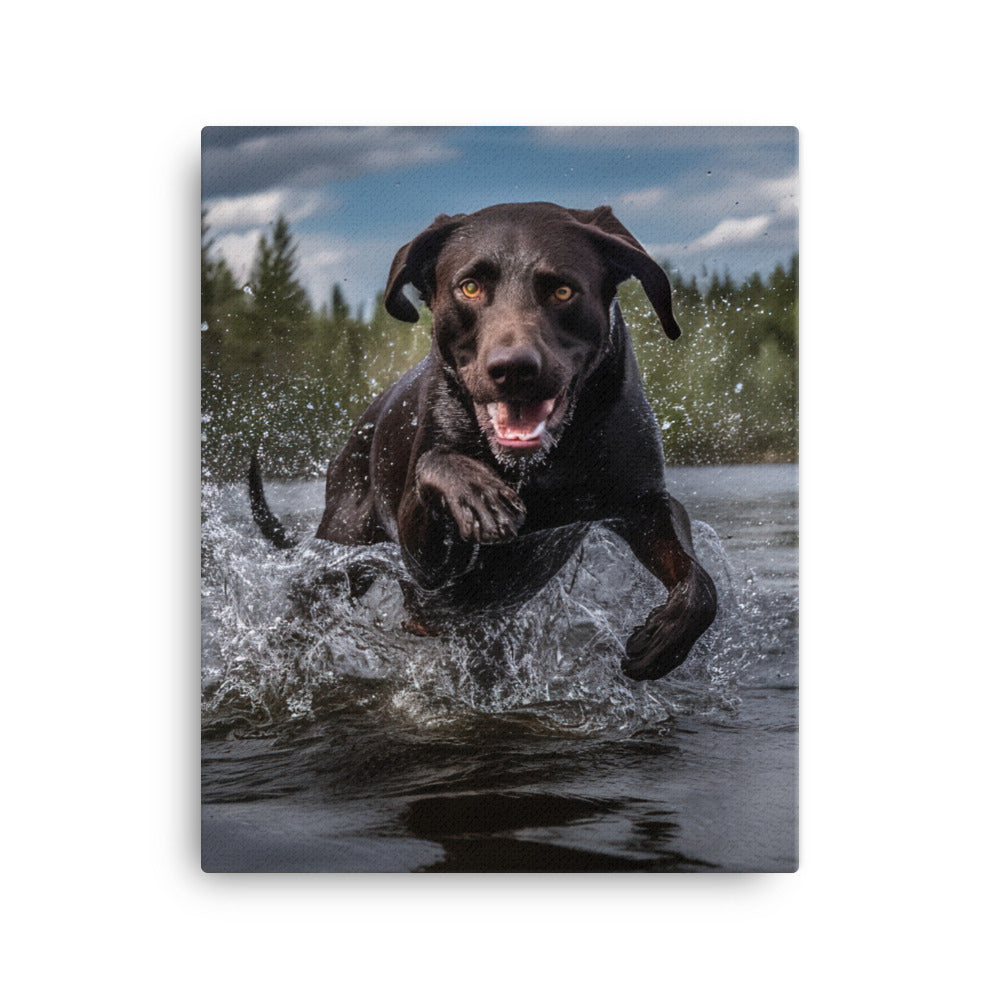 Labrador Retriever Canvas - PosterfyAI.com