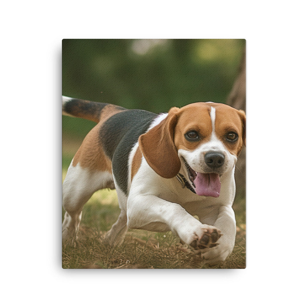 A day in the park with my Beagle Canvas - PosterfyAI.com