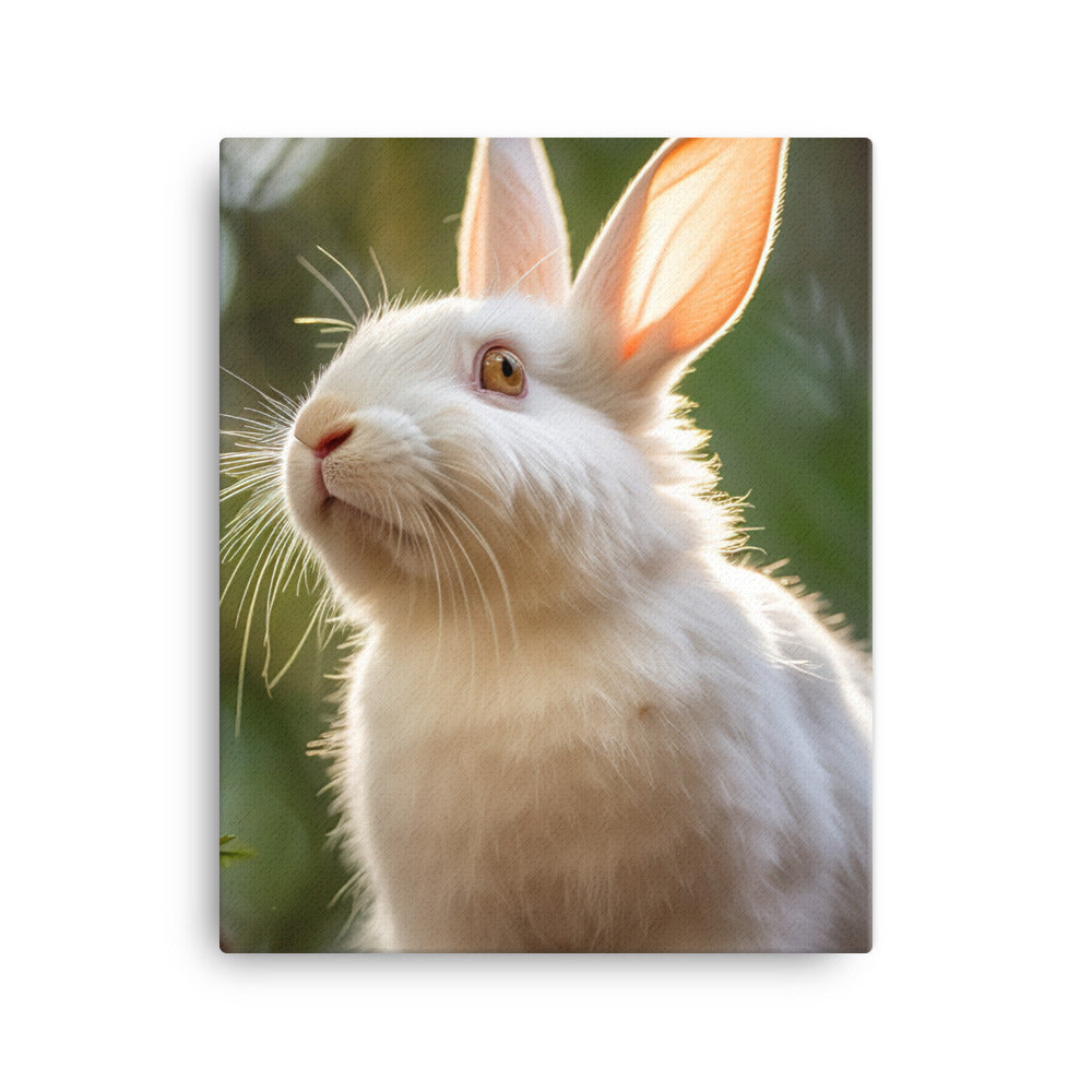 Florida White Bunny Canvas - PosterfyAI.com