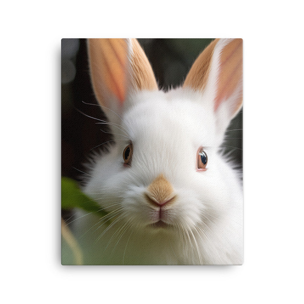 Florida White Bunny Canvas - PosterfyAI.com