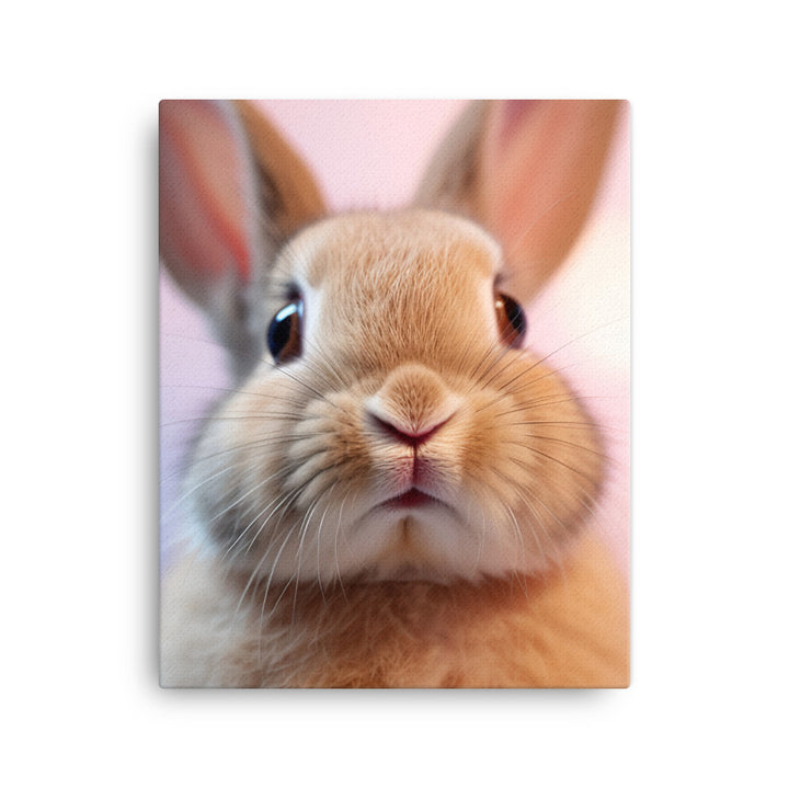 Mini Rex Bunny Canvas - PosterfyAI.com