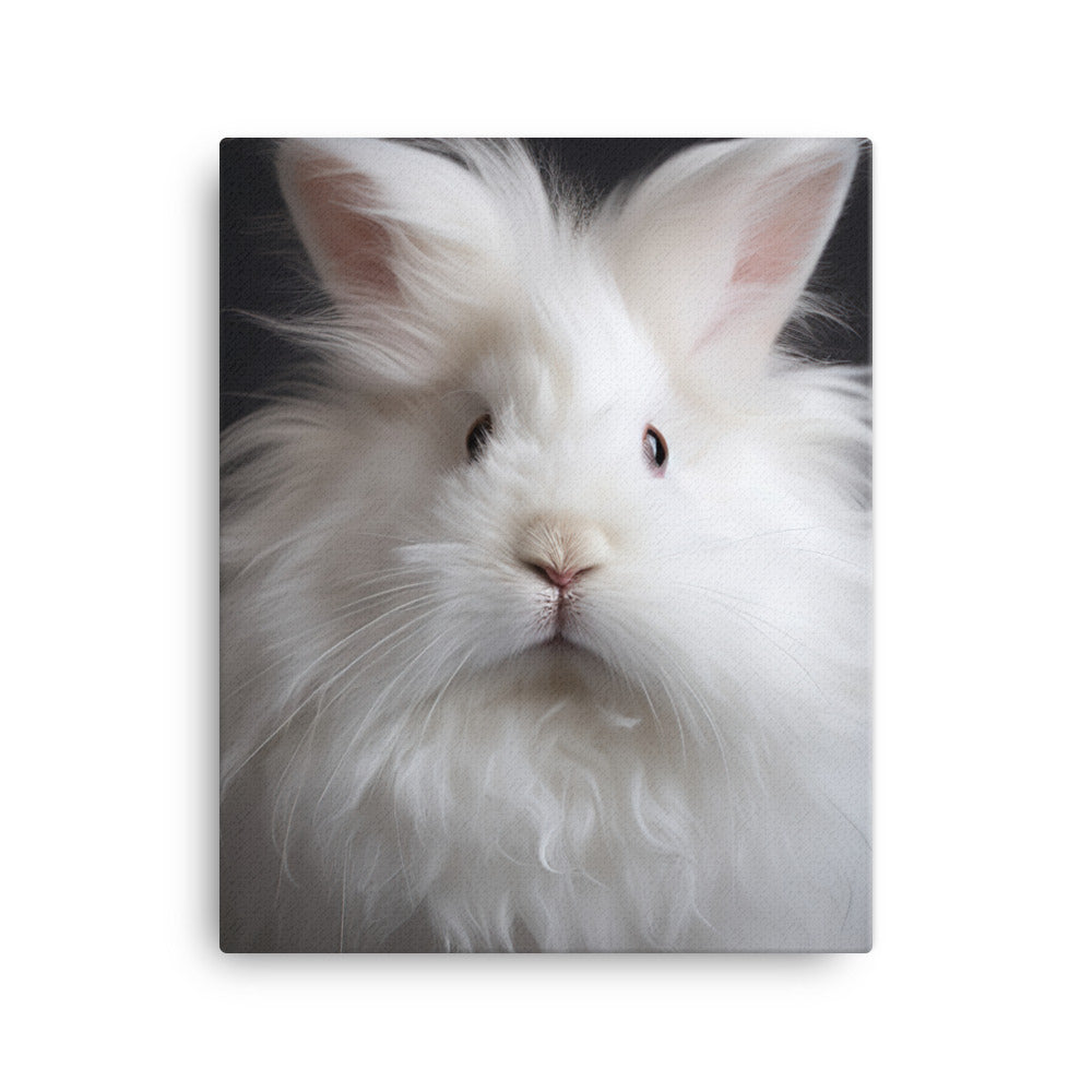 French Angora Bunny Canvas - PosterfyAI.com