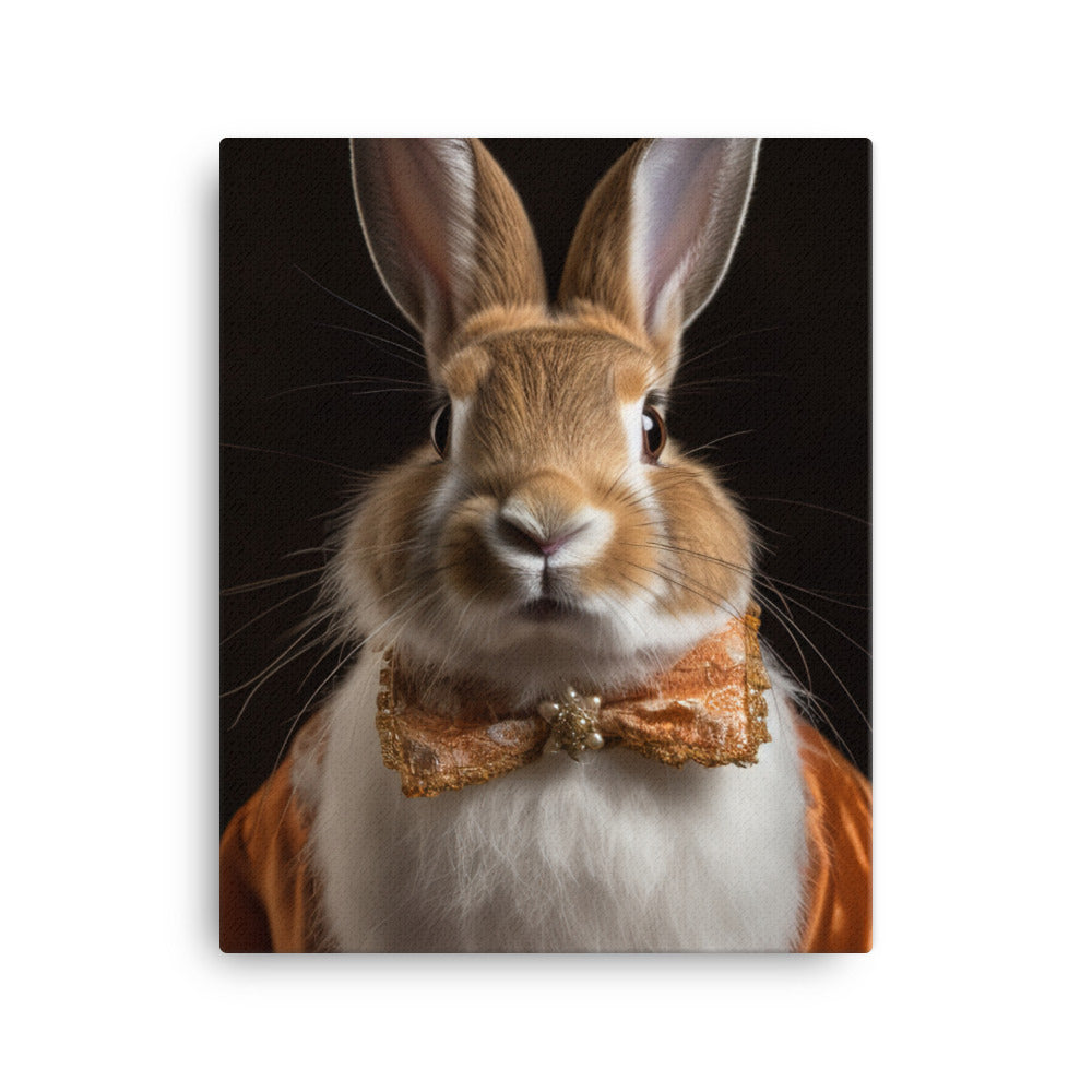 English Spot Bunnys Classic Charisma Canvas - PosterfyAI.com