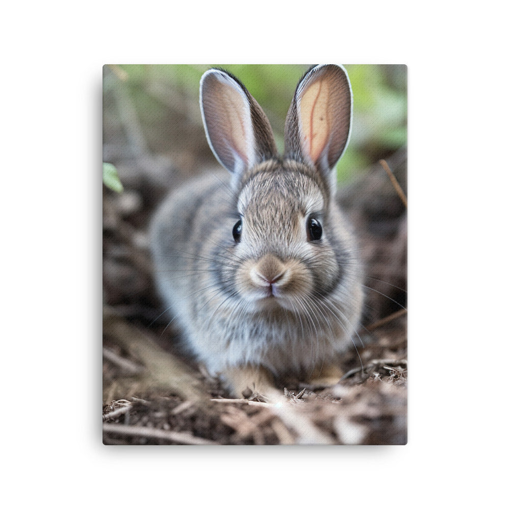 Adorable Rhinelander Bunny Canvas - PosterfyAI.com