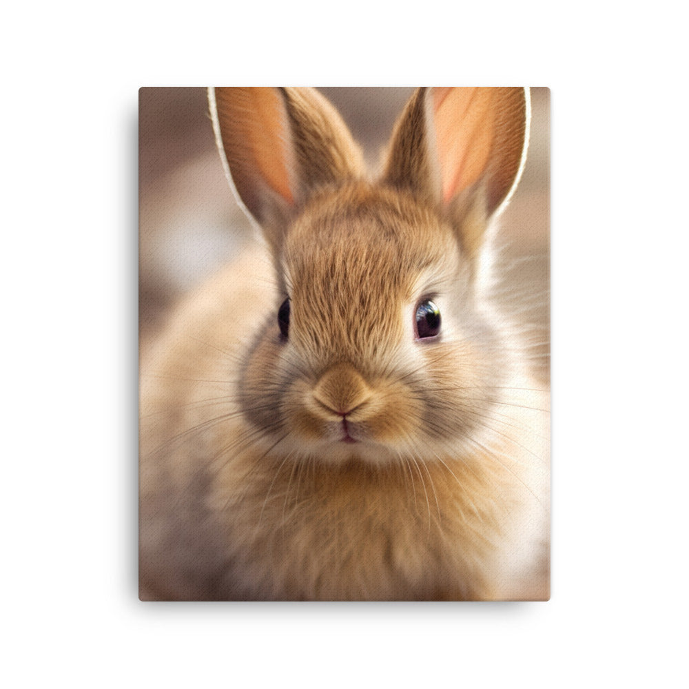 Adorable Rhinelander Bunny Canvas - PosterfyAI.com