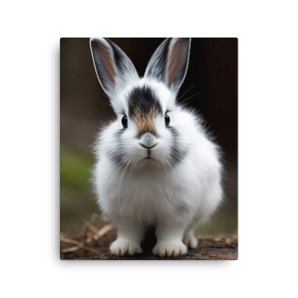 Dwarf Hotot Bunny Canvas - PosterfyAI.com