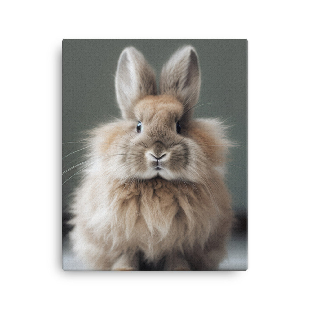 Jersey Wooly Bunny Canvas - PosterfyAI.com