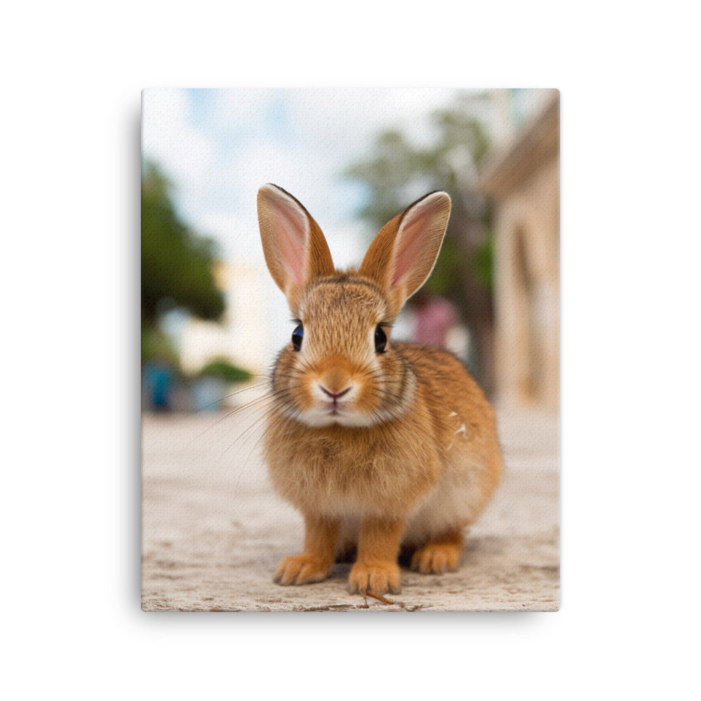Adorable Havana Bunny Canvas - PosterfyAI.com