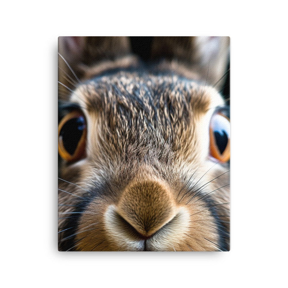 Charming Flemish Giant Bunny Canvas - PosterfyAI.com
