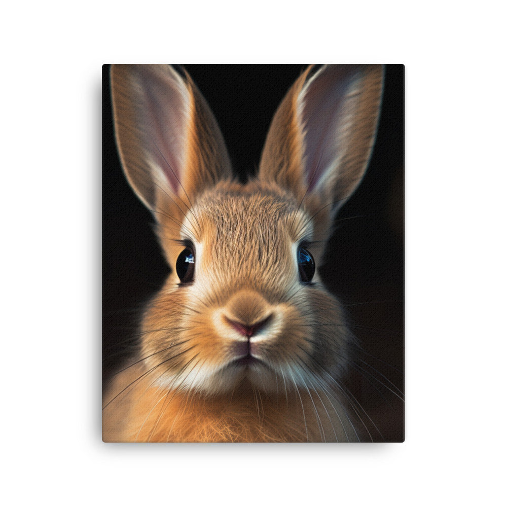Adorable Dutch Bunny Canvas - PosterfyAI.com