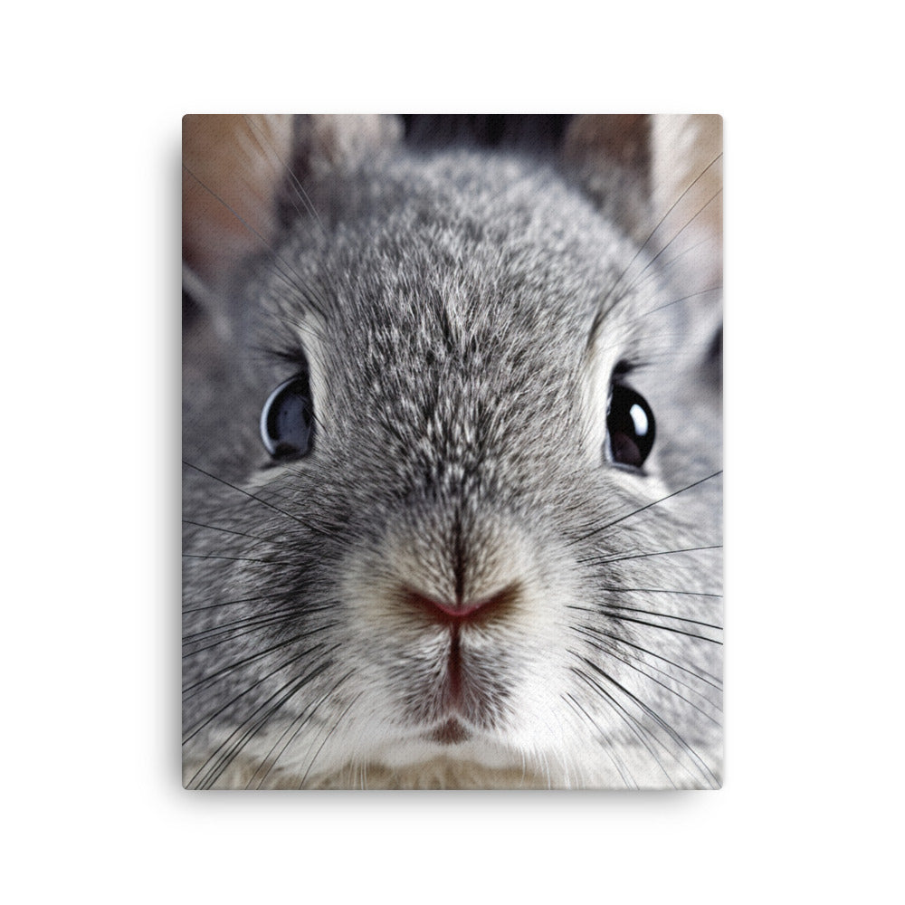 Charming Chinchilla Bunny Canvas - PosterfyAI.com