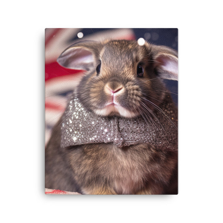 Adorable Britannia Petite Bunny Canvas - PosterfyAI.com