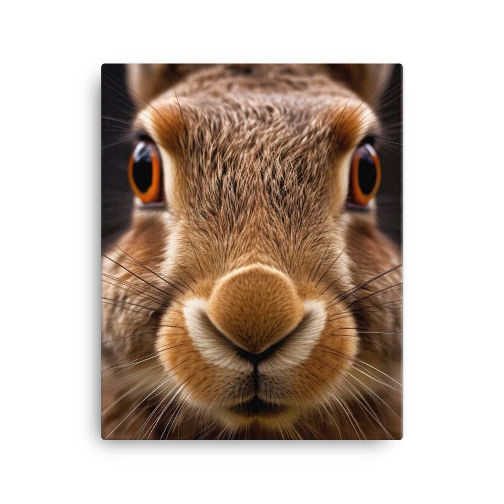 Charming Belgian Hare Canvas - PosterfyAI.com