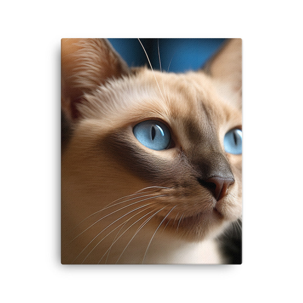 Charm of Tonkinese Kitten Canvas - PosterfyAI.com